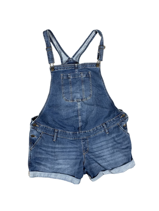 Sonoma Denim - Size 16 Maternity Sonoma Denim Short Overalls Blue Cuffed Stretch Shortalls